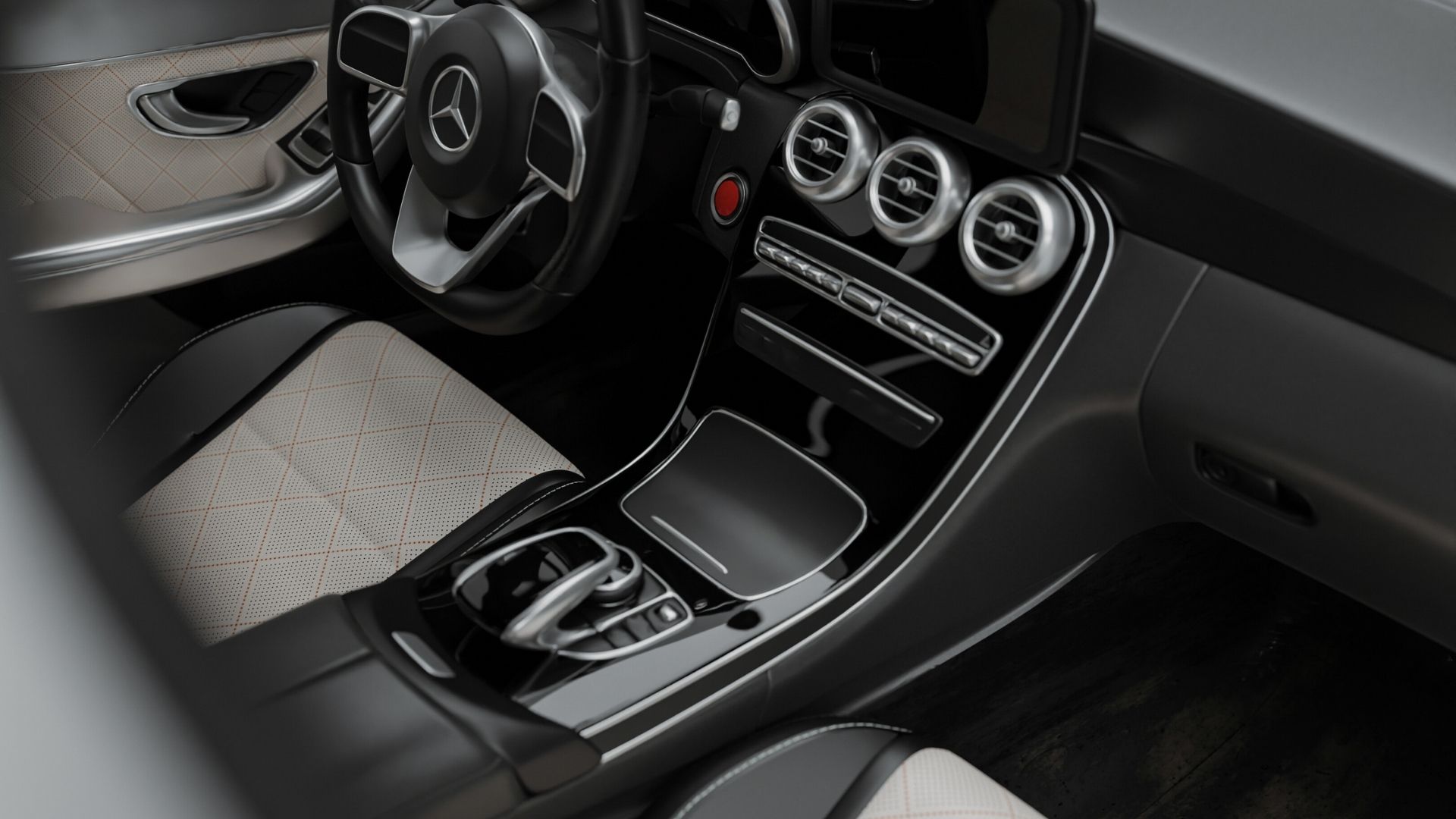 Technician performing car AC repair and gas refill service